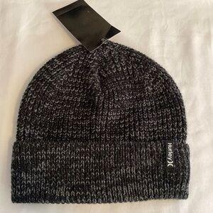 🎀 5/$20 🎀 NWT Hurley Max Cuff 2.0 Beanie Grayish/Black Hat
